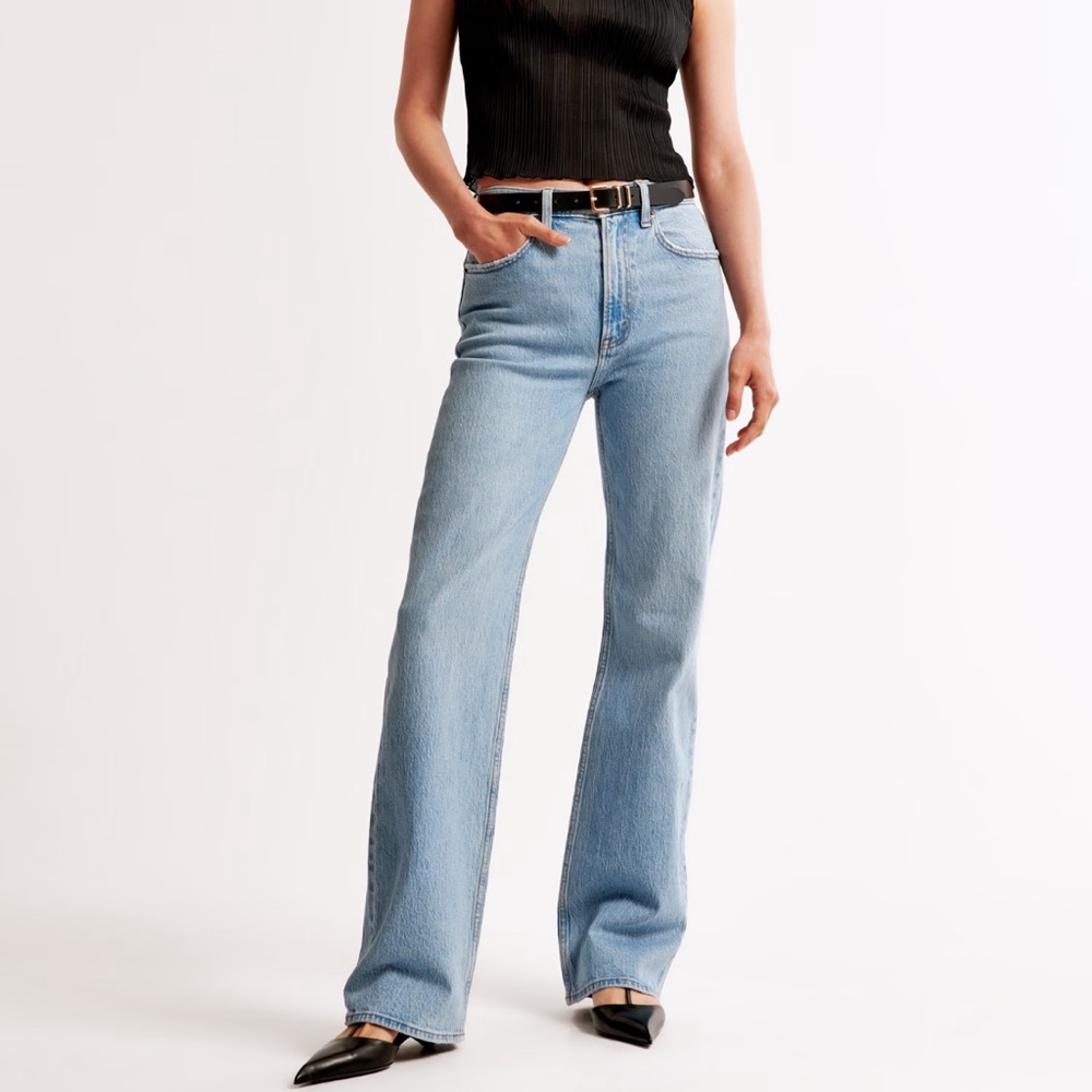 Abercrombie & Fitch Light Blue Boot Cut Jeans